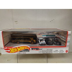 SET X 4 AUDI, LAMBORGHINI, C9, EURO HAULER 1:64 HOT WHEELS PREMIUM