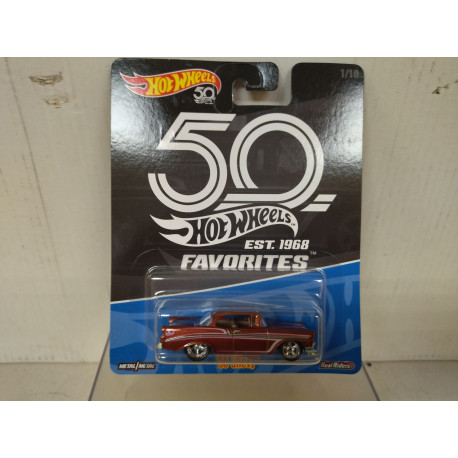 CHEVY 1956 1/10 HW 50 ANNIVERSARY 1:64 HOT WHEELS PREMIUM