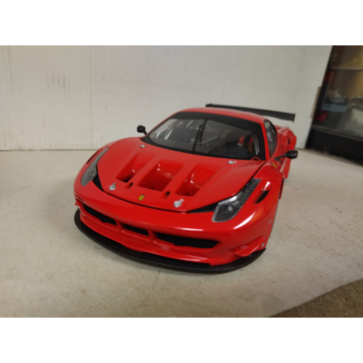 FERRARI 458 ITALIA GT2 RED 1:18 HOT WHEELS ELITE - BCN STOCK CARS
