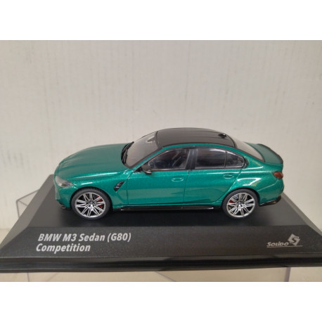 BMW G80 M3 SEDAN COMPETITION ISLE OF MAN GREEN 1:43 SOLIDO S4315301
