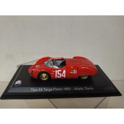 MASERATI TIPO 64 1962 TARGA FLORIO ABATE-DAVIS 1:43 LEO MODELS
