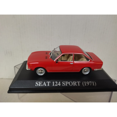 SEAT 124 SPORT 1971 ROJO NUESTROS QUERIDOS COCHES 1:43 ALTAYA IXO