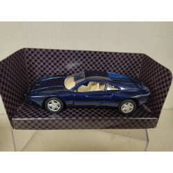 FERRARI 288 GTO BLUE COLLEZIONE SHELL 1:38 MAISTO PULLBACK