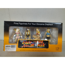 FAST WOMEN SET 4 FIGURINES DIORAMA DISPLAY 1:18 FIGURE