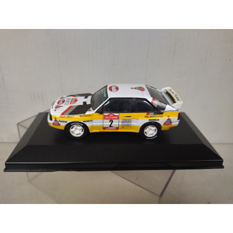 AUDI SPORT QUATTRO 1984 RALLY SANREMO BLOMQVIST 1:43 ALTAYA IXO CAJA NO ORIGINAL