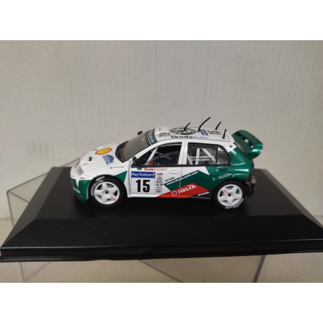 SKODA FABIA WRC 2003 RALLY TOUR CORSE AURIOL 1:43 ALTAYA IXO CAJA NO ORIGINAL