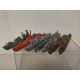 LOTE DE BARCOS DE PLASTICO DURO VINTAGE