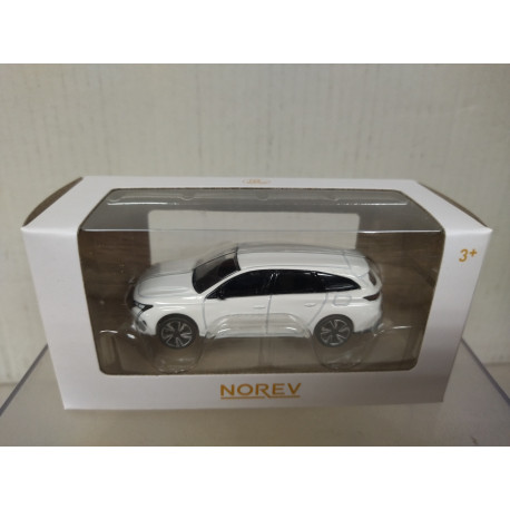 PEUGEOT 308 SW WHITE apx 1:64 NOREV 3 INCHES (7,5cm)