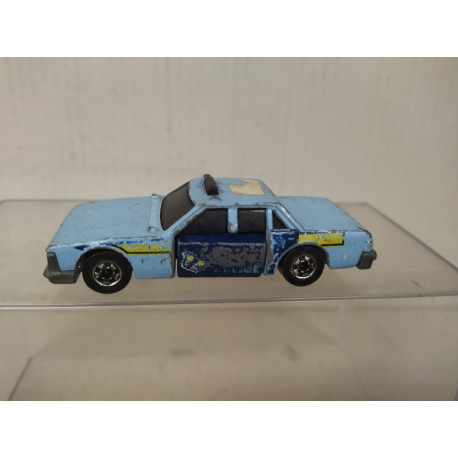 POLICE STATE BLUE CRACK-UPS 1:64 HOT WHEELS HONG KONG NO BOX