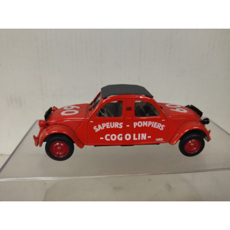 CITROEN 2CV 1961 POMPIERS COGOLIN 1:43 NOREV HACHETTE NO BOX