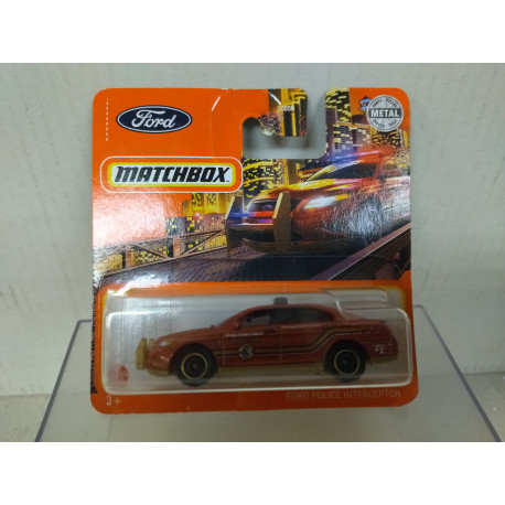 FORD POLICE INTERCEPTOR RED 1:64 MATCHBOX