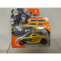 FORD 1933 COUPE FLAMES YELLOW 1:64 MATCHBOX