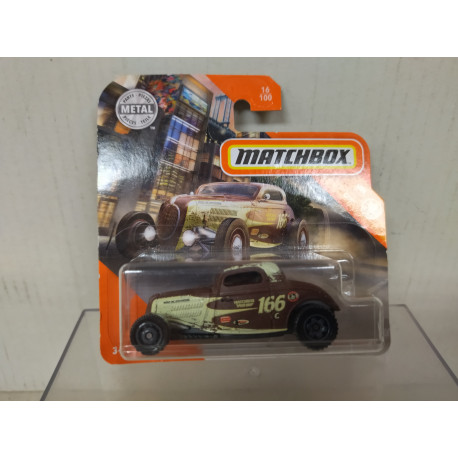 FORD 1933 COUPE FLAMES 166 1:64 MATCHBOX