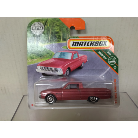 FORD RANCHERO 1961 RED/ROSE 1:64 MATCHBOX