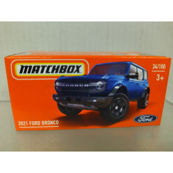 FORD BRONCO 2021 1:64 MATCHBOX BOX