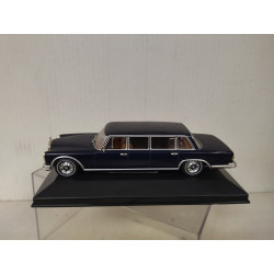 MERCEDES-BENZ W100 600 1966 PULLMANN DARK BLUE 1:43 ALTAYA IXO CAJA NO ORIGINAL