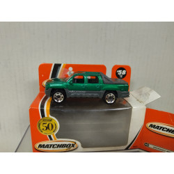 CHEVROLET AVALANCHE GREEN 50 YEARS 58/75 1:75/apx 1:64 MATCHBOX OPEN BOX