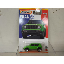 JEEP RENEGADE 2019 GREEN 6/12 FRANCE 1:64 MATCHBOX