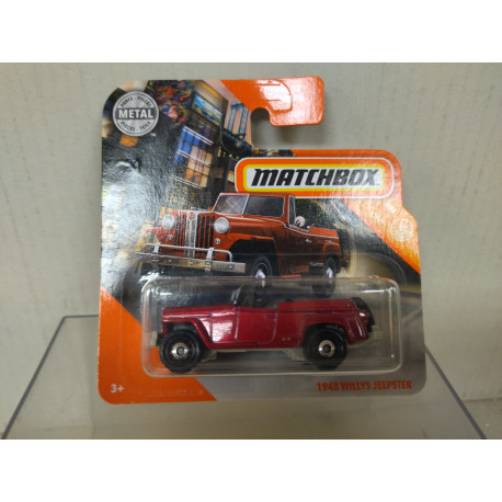 JEEP WILLYS JEPSTER 1948 RED 1:64 MATCHBOX