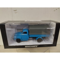 OPEL BLITZ 1955 1,75t CANVAS BLUE 1:43 MINICHAMPS NO BOX/DEFECT RETRO