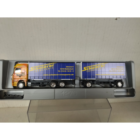 MERCEDES-BENZ ACTROS LH 02 SCHUIERER TRANSPORTE TRAILER 1:87 H0 HERPA
