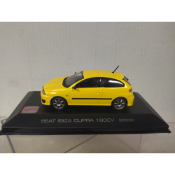 SEAT IBIZA 2003 CUPRA 160 CV AMARILLO 1:43 ALTAYA IXO CAJA
