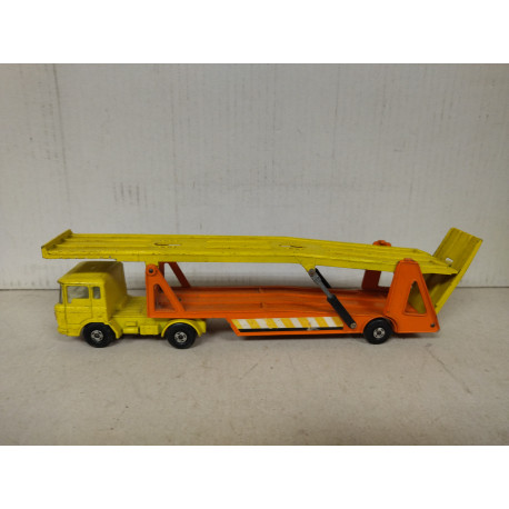 DAF CAR TRANSPORTER YELLOW 1:66/apx 1:64 MATCHBOX K-11 KING SIZE