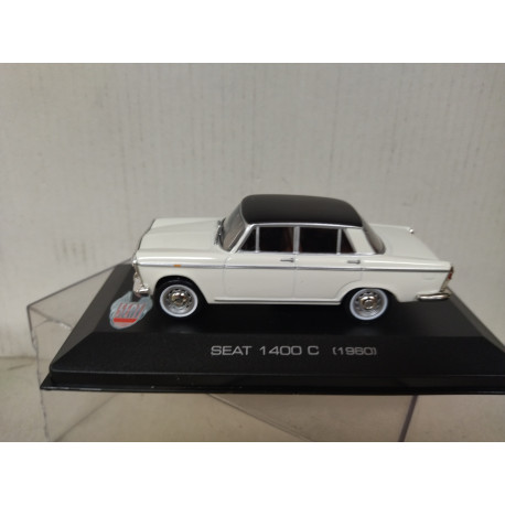 SEAT 1400 C 1960 BLANCO/NEGRO 1:43 ALTAYA IXO