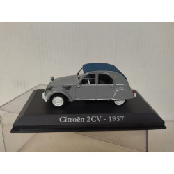 CITROEN 2CV 1957 GRIS 1:43 RBA IXO HARD BOX