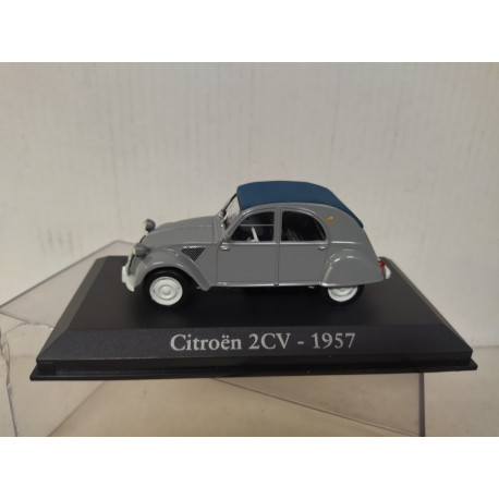 CITROEN 2CV 1957 GRIS 1:43 RBA IXO HARD BOX