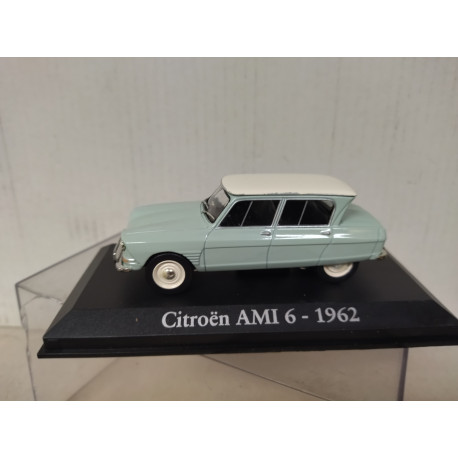 CITROEN AMI 6 1963 VERDE/BLANCO 1:43 RBA IXO HARD BOX
