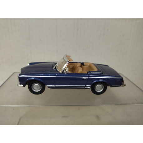 MERCEDES-BENZ W113 280 SL 1963 ROADSTER OPEN BLUE 1:43 HONGWELL NO BOX