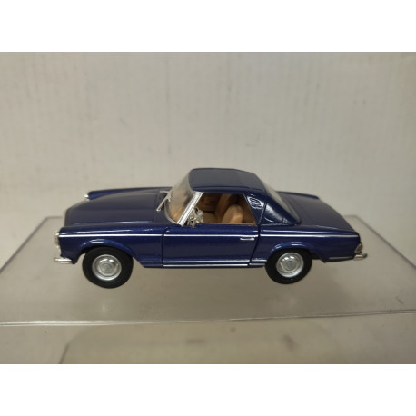 MERCEDES-BENZ W113 280 SL 1963 ROADSTER CLOSED BLUE 1:43 HONGWELL NO BOX