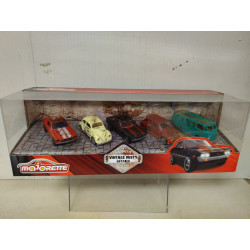SET 5 CARS VINTAGE RUSTY GIFTPACK VINTAGE CARS apx 1:64 MAJORETTE