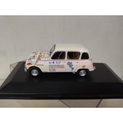 RENAULT 4 L RAID TERRE FEU-ALASKA 1:43 IXO HACHETTE CAJA NO ORIGINAL