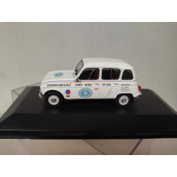 RENAULT 4 1966 RAID FAUNE DU SOLEIL 1:43 IXO HACHETTE CAJA NO ORIGINAL