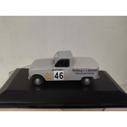 RENAULT 4 L 1963 SINPAR PICKUP RALLY CIMES 1:43 IXO HACHETTE CAJA NO ORIGINAL