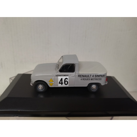 RENAULT 4 L 1963 SINPAR PICKUP RALLY CIMES 1:43 IXO HACHETTE CAJA NO ORIGINAL