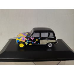 RENAULT 4 2011 BI-FACE PEACE & LOVE 1:43 HACHETTE IXO CAJA NO ORIGINAL