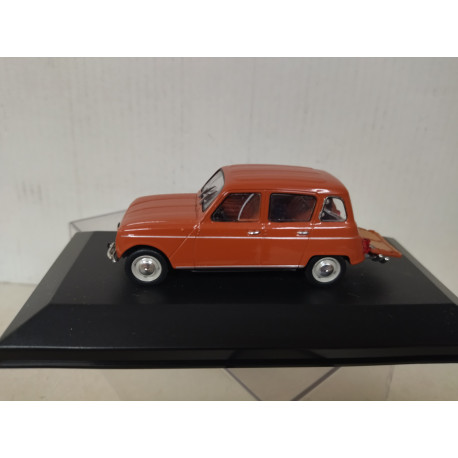 RENAULT 4 SUPER 1963 MARRON 1:43 UH HACHETTE CAJA NO ORIGINAL