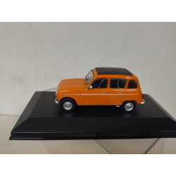 RENAULT 4 L 1974 PEACE & LOVE ORANGE 1:43 IXO HACHETTE CAJA NO ORIGINAL