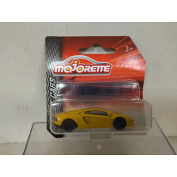 LAMBORGHINI AVENTADOR COUPE YELLOW STREET CARS 1:64/apx 1:64 MAJORETTE 219E