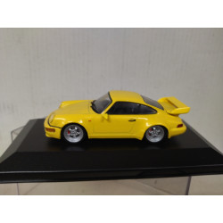 PORSCHE 911 (964) 1992 RS 3.8 YELLOW 1:43 ATLAS NOREV CAJA NO ORIGINAL