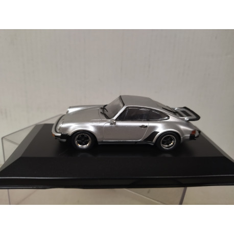 PORSCHE 911 (930) TURBO 1975 SILVER 1:43 ATLAS NOREV CAJA NO ORIGINAL