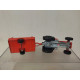 TRACTOR ROJO + REMOLQUE 1:65/apx 1:64 MAJORETTE 208 NO BOX