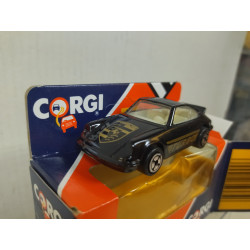 PORSCHE 911 TURBO BLACK apx 1:64 CORGI J35/2 BOX