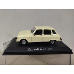 RENAULT 6 1970 CREAM/WHITE 1:43 RBA IXO HARD BOX