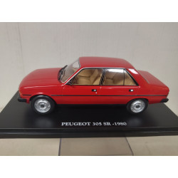 PEUGEOT 305 1980 SR ROJA 1:24 SALVAT IXO URNA ROTA