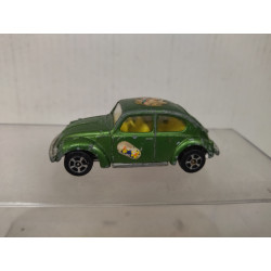 VOLKSWAGEN 1300 BEETLE GREEN (2) apx 1:64 CORGI WHIZZWHEELS NO BOX