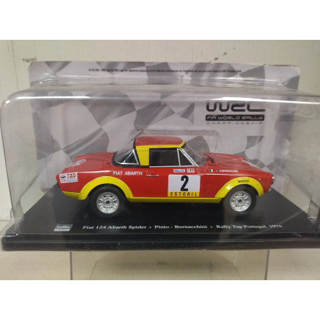 FIAT 124 ABARTH SPIDER 1974 RALLY PORTUGAL PINTO 1:24 SALVAT IXO